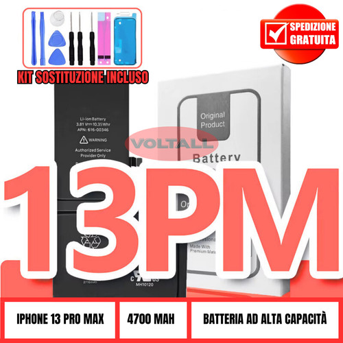 Batteria iphone pro max - batteria, 13